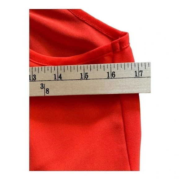 Windsor Womens Sleeveless Tank Top Zip Closure Size Med Light Weight Orange - Picture 10 of 12